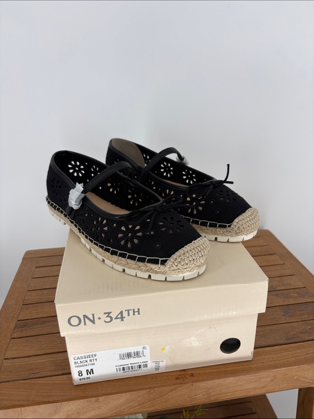 NEW ON 34th CASSIEFF BLACK BEAUTY WOMENS SHOES SIZE 8M